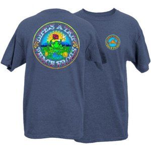 Peace Frogs Life's A Trip Short Sleeve T-Shirt ~ Large ~ 100% Cotton ~Brand New!